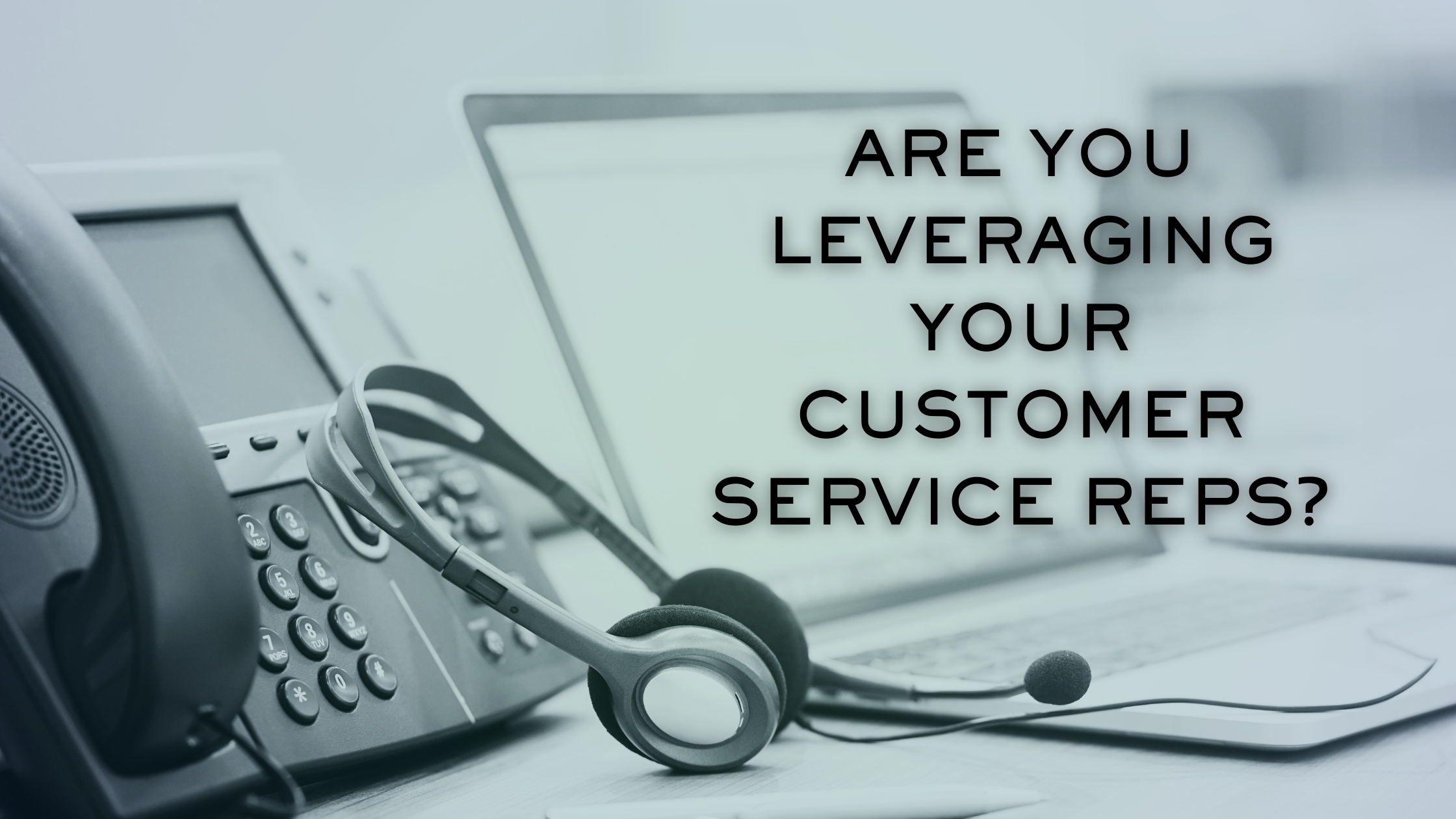 Are You Leveraging Your CSRs?